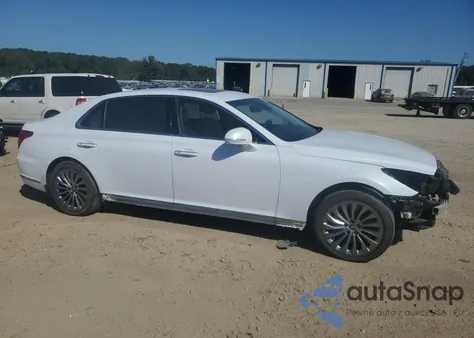 2018 Genesis G90 Premium z USA, uszkodzony, nr VIN KMHG34JA5JU042531